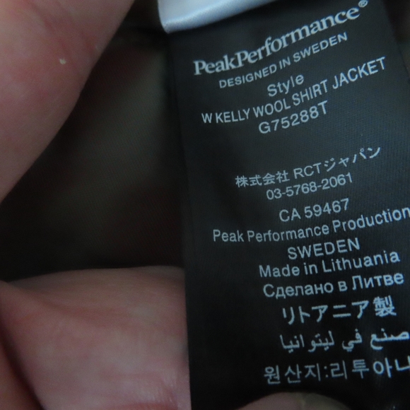 Peak Performance KELLY WOOL SHIRT JACKET WOMEN M - Picture 7 of 8